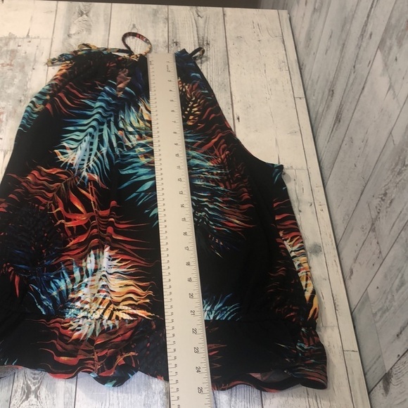 Worthington Tropical Print Sleeveless Top Extra Large - Picture 11 of 11